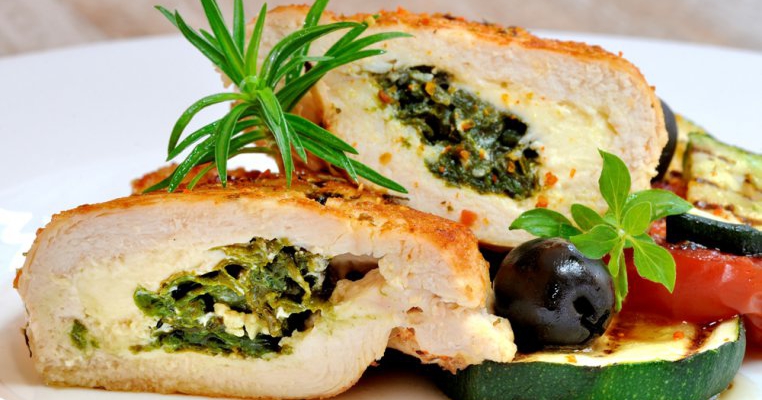 Piept de pui umplut