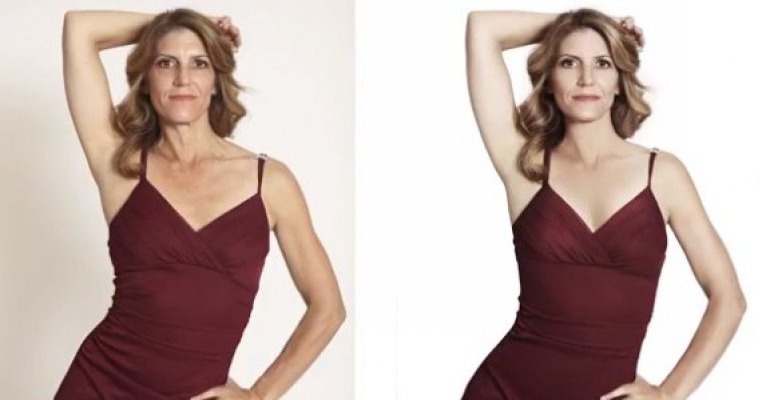 Prelucrata in Photoshop, imaginea unor femei normale devine bulversanta