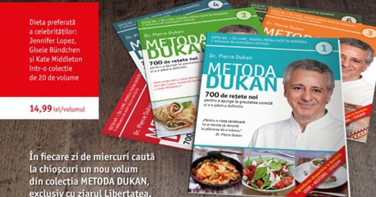 Editura Litera lanseaza colectia METODA DUKAN, in 20 de volume