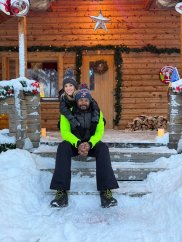 Andreea Ibacka și Cabral, vacanță superbă cu copiii în țara lui Moș Crăciun, în Laponia.