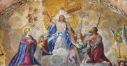 Frescă a Înălțării Domnului în Basilica Sfântul Marc din Veneția, Italia