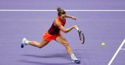 Simona Halep pe teren