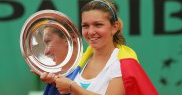 Simona Halep la French Open la Roland Garros pe 8 Iunie, 2008, în Paris, France