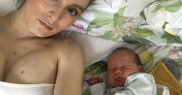 Alina Tănasă la naștere