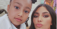 24. Kim Kardashian și North West