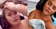 Chrissy Teigen a făcut transfuzii, după ce a sângerat timp de o lună