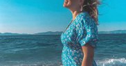 Prima dată şi-a etalat burtica de gravidă la începutul lunii octombrie
