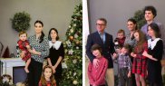 O familie frumoasă și numeroasă