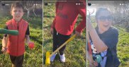 Andra a luat parte la o partidă de cricket