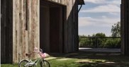 Construcțiile din exterior ilustrează și ele conceptul de „fermă contemporană”
