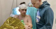 Olga și-a protejat bebelușul cu propriul trup, în timpul unui atac cu rachete în Kiev