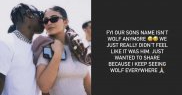 Pe băiețel ar fi trebuit să îl cheme „Wolf”, însă cei doi părinți s-au răzgândit 