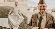 Fotografiile aniversare au fost făcute de nepoata cea mică a cuplului
