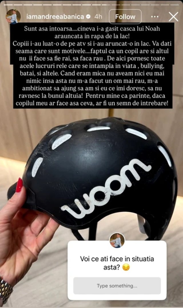 Fiul Andreei Bănică a fost victima bullying-ului. Vedeta este foarte revoltată