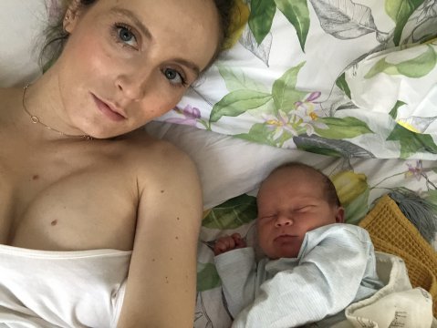 Alina Tănasă la naștere