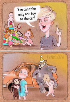 Cu copiii...și jucăriile în mașină