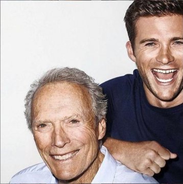 Clint Eastwood şi fiul său, Scott