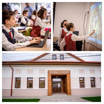 Cum și-a așteptat elevii cea mai modernă școală de la sat din România
