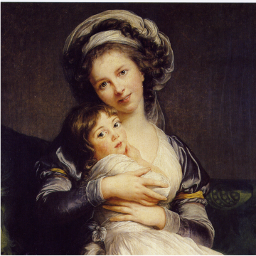 Elisabeth Louise Vigée Le Brun, Autoportret cu fiica ei Julie, 1786