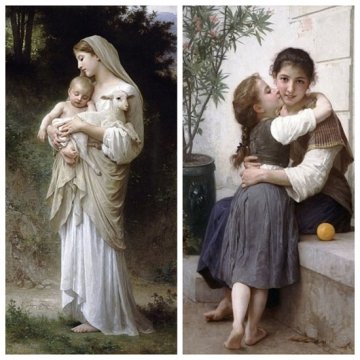 William-Adolphe Bouguereau, Inocență-1893 și Puțin Răsfăț-1890