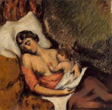 Paul Cézanne, Hortense alăptând- 1872