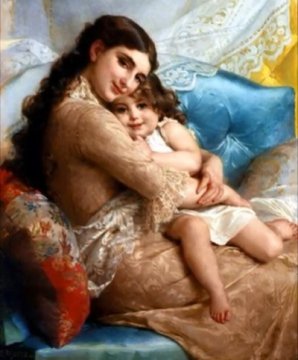 Emile Munier, O mamă și o fiică