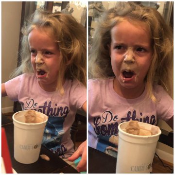 „Fiica mea a confundat înghețata cu băutura ei”