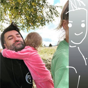 Gina Pistol, Smiley și fiica lor - cel mai amuzant portret de familie