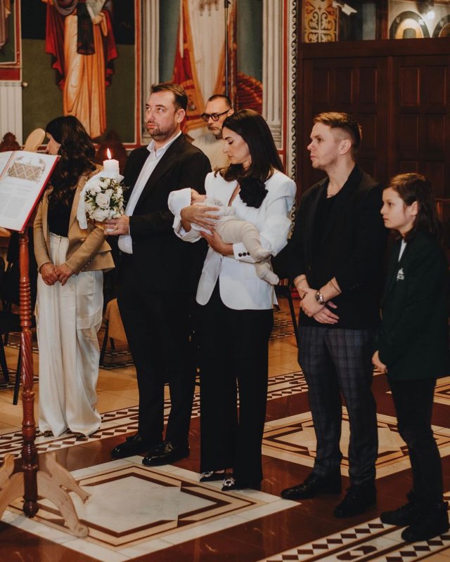 Codin Maticiuc și-a botezat fiica cea mică în biserica ridicată de tatăl lui