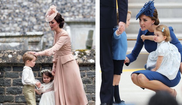 Kate Middleton il linisteste pe printul George