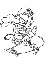 Garfield pe skateboard