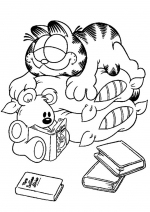 Garfield dormind