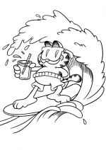 Garfield face surf