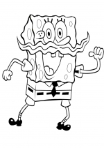 Spongebob cu mustata