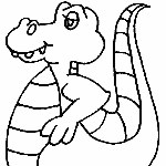 Desene de colorat aligator