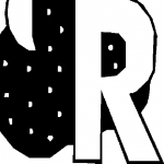 Desen de colorat litera R