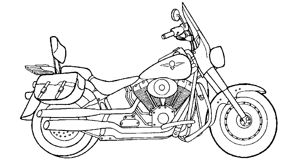 Plansa colorat motocicleta 