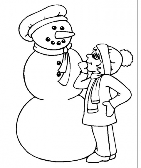 Desene de colorat de iarna poza 22
