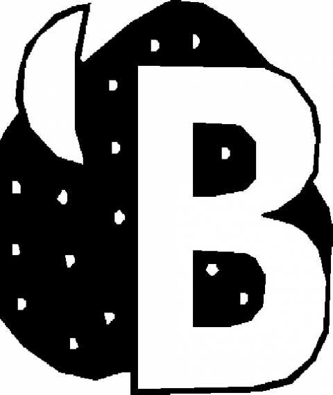 Desen de colorat litera B