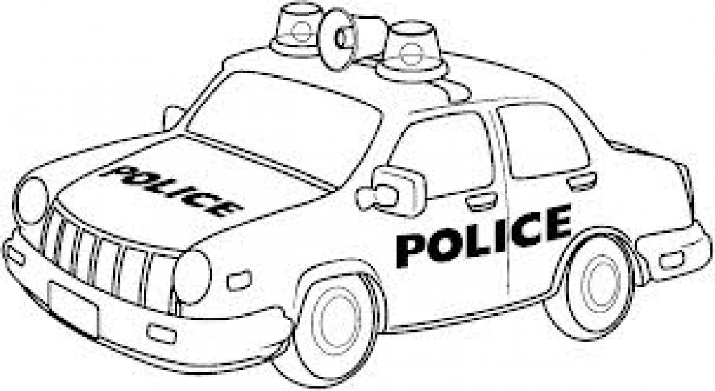Masina Politie Desene De Colorat