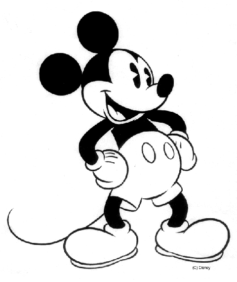 Desene de colorat Mickey Mouse