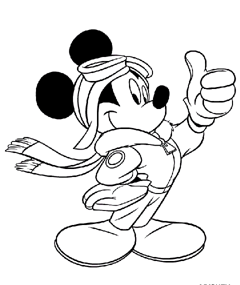 Desene de colorat Mickey Mouse poza 4