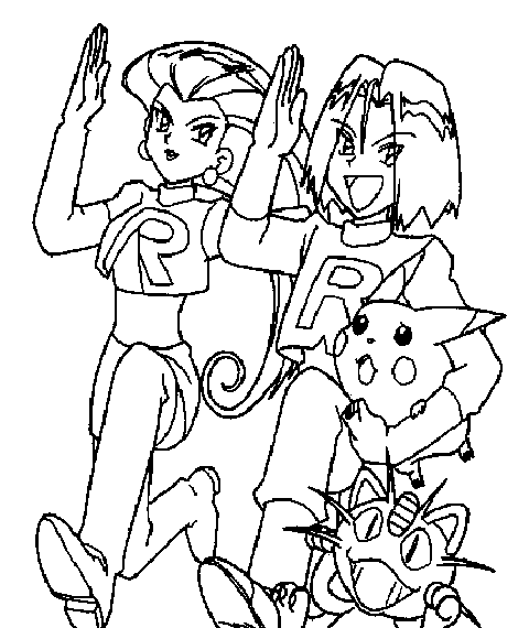 Desene de colorat Pokemon poza 2