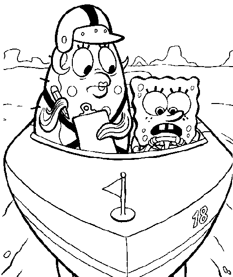 Spongebob in masina