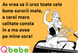 Urare de la multi ani pentru sora