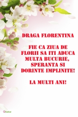 La multi ani, Florentina!