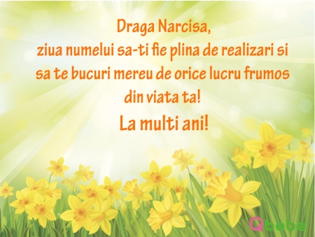 La multi ani, Narcisa!