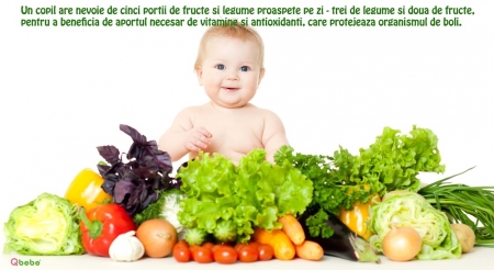 Bebelus cu legume