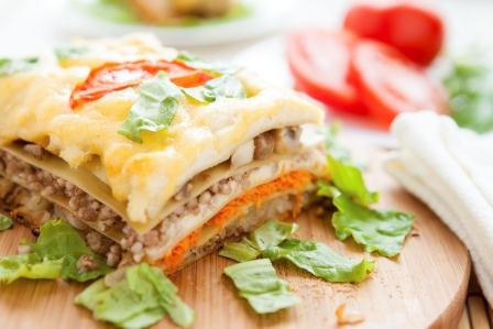 lasagna cu ciuperci si branza feta