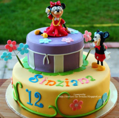 Tort copii Minnie si Mickey